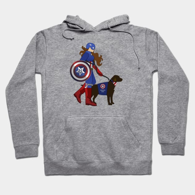 Capt's Best Friend (Female) Hoodie by RollingMort91